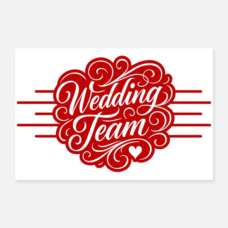 Wedding Team Poster 24" x 16" (60x40 cm)