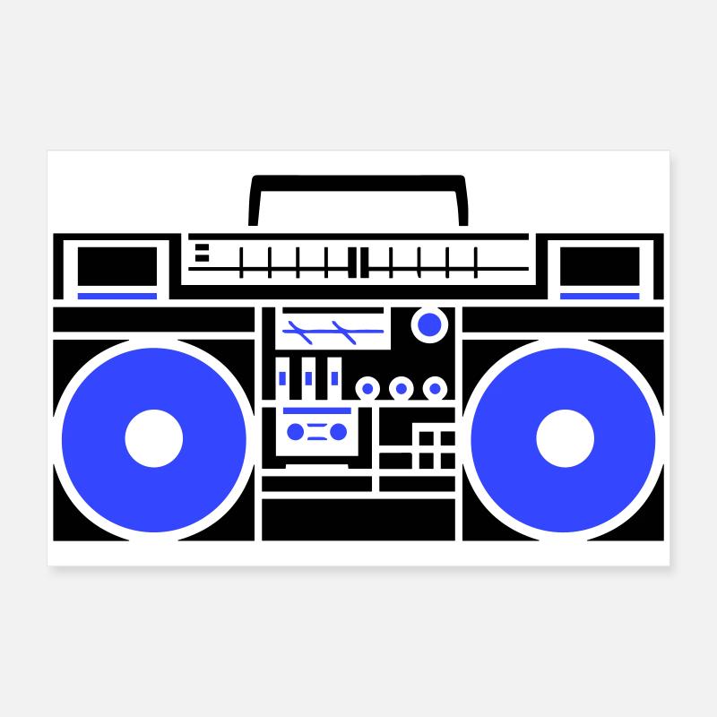Ghetto blaster radio Poster 24" x 16" (60x40 cm)