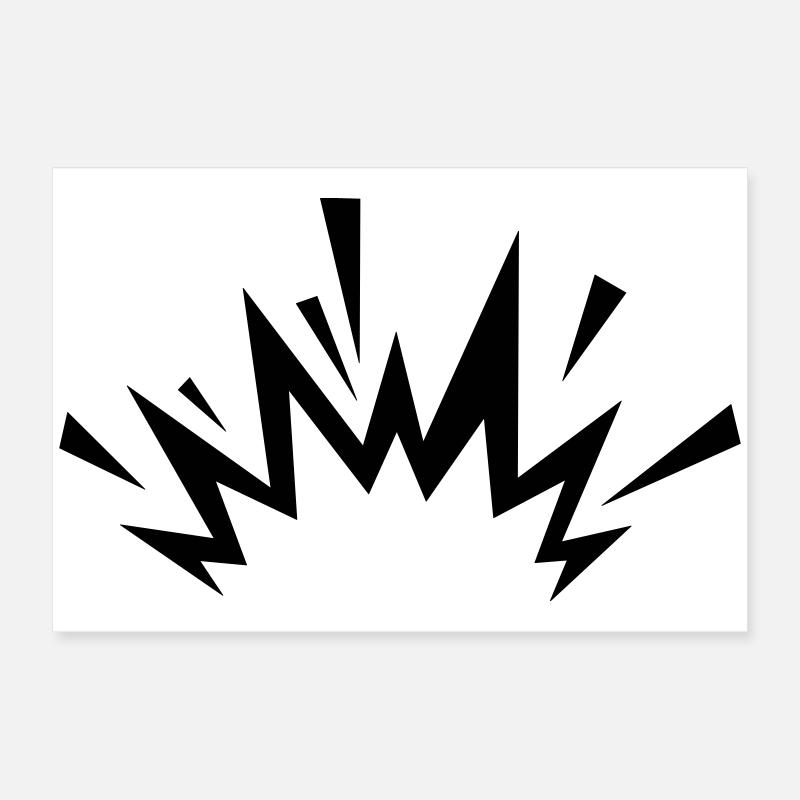 Comic Explosion Poster 24" x 16" (60x40 cm)