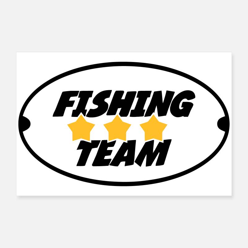Fishing Team Poster 60 x 40 cm