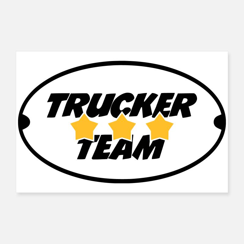 Trucker Team Poster 60 x 40 cm