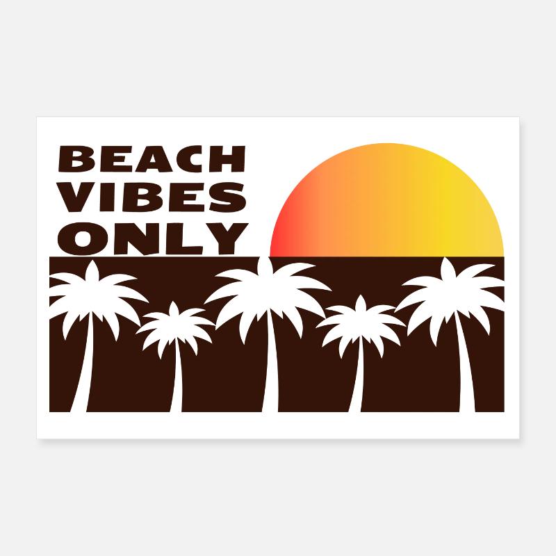 Nur Strandstimmung Poster 60x40 cm