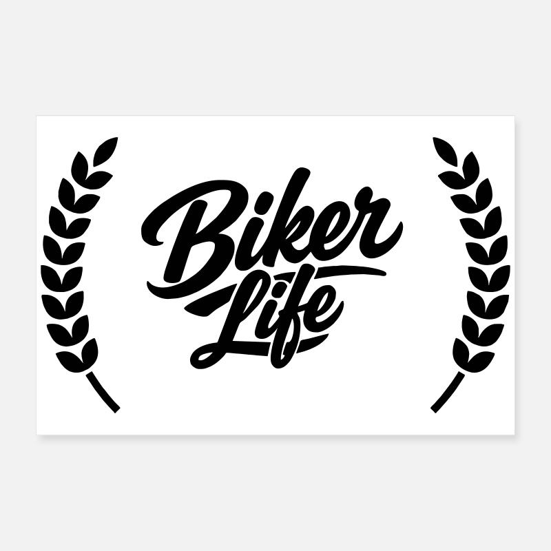 La vie des motards Poster 60 x 40 cm