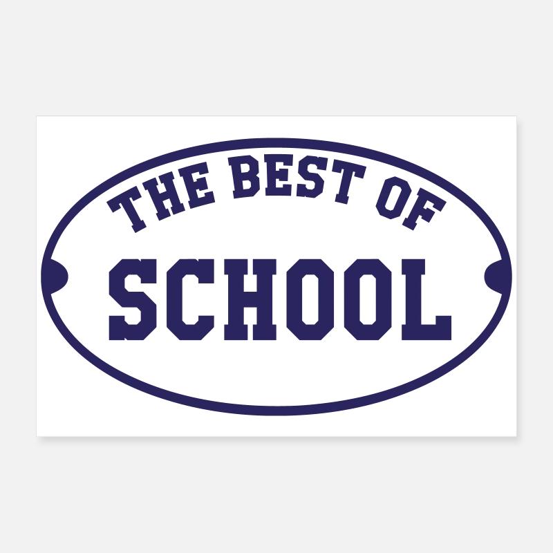 Das Beste der Schule: Chic University Wappen Poster 60x40 cm