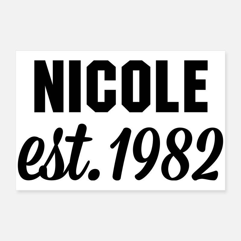 Nicole est 1982 Poster 60x40 cm