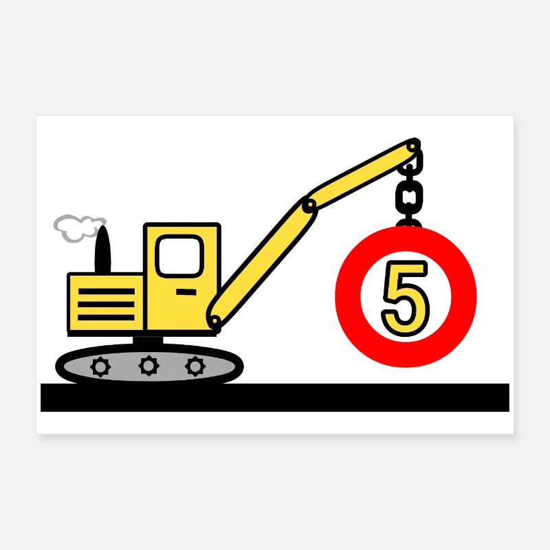 Bagger Poster 60x40 cm