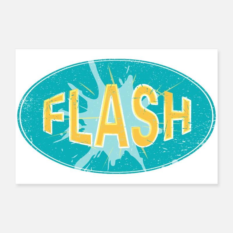 FLASH EMBLEM Poster 24" x 16" (60x40 cm)