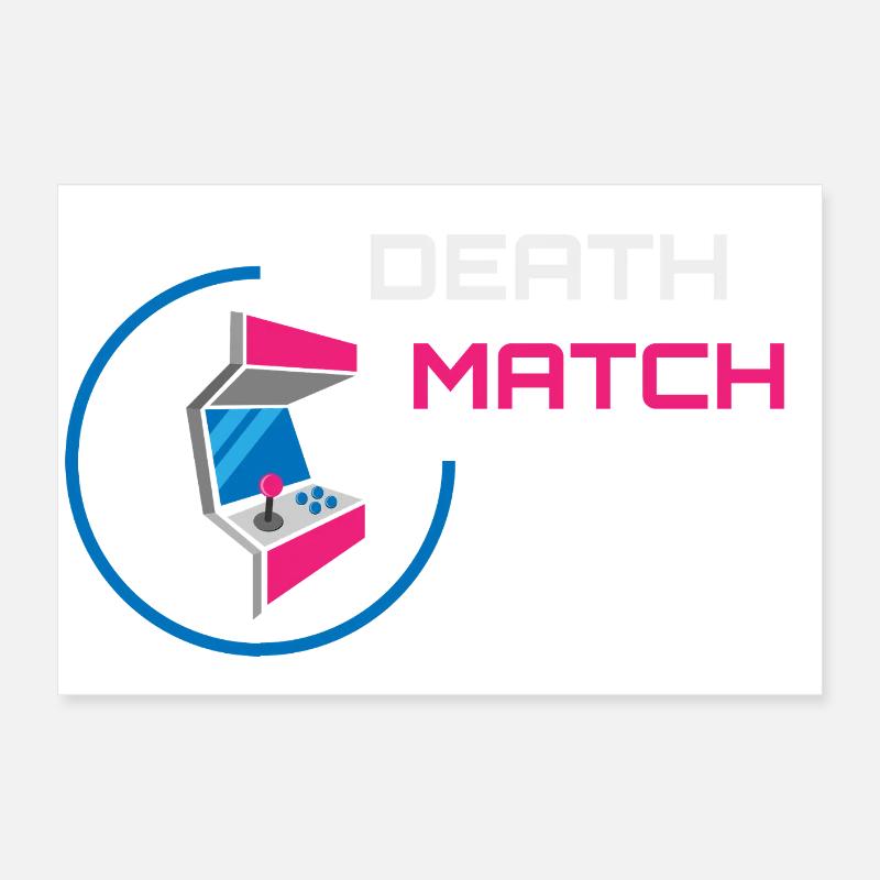 Arcade Machine - Retro Gaming Néon Poster 60 x 40 cm