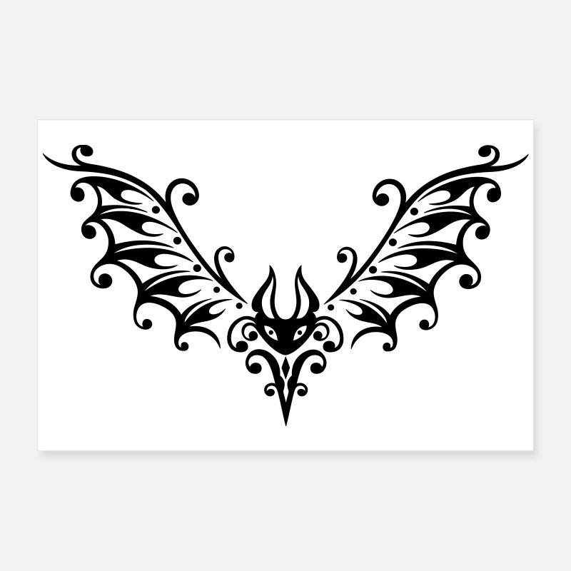 Bat bat tribal, Poster 60 x 40 cm