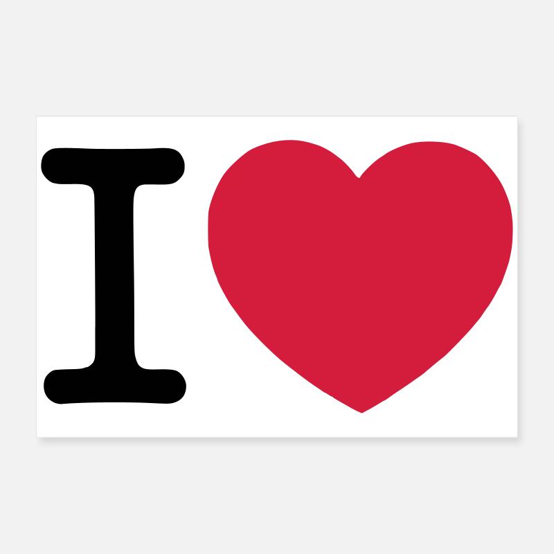 I Love... Poster 60x40 cm