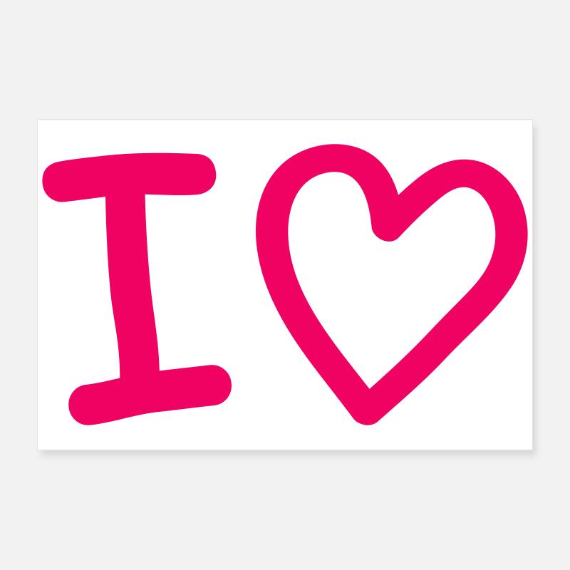 i_love- Poster 60 x 40 cm
