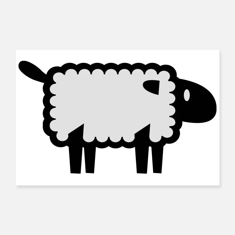 sheep Poster 24" x 16" (60x40 cm)