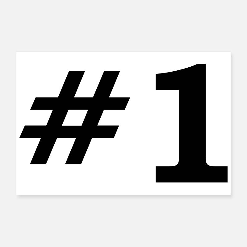 Number One Poster 24" x 16" (60x40 cm)