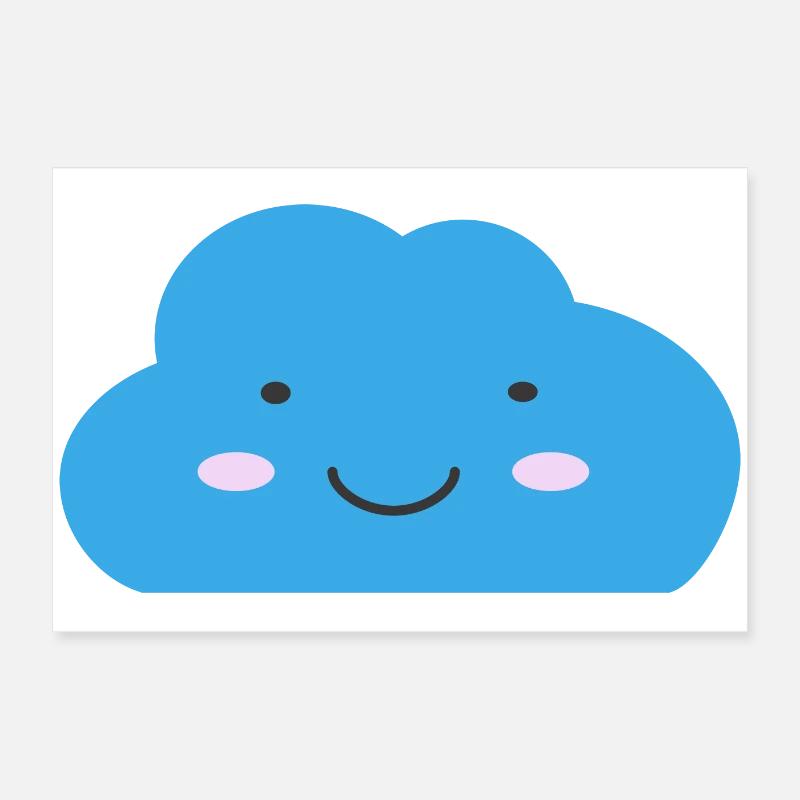 Kawaii Cloud Poster 24" x 16" (60x40 cm)