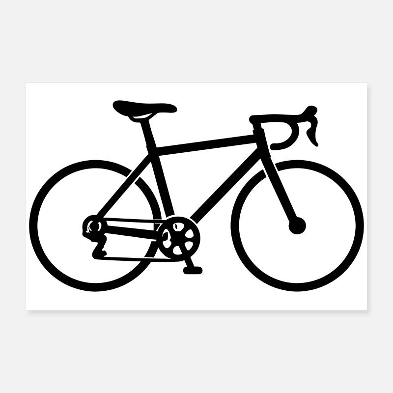 Icône du vélo de route Poster 60 x 40 cm