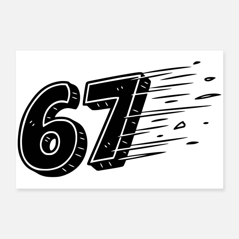 67 Meme Speedlines – Schnelle Comiczahl Poster 60x40 cm