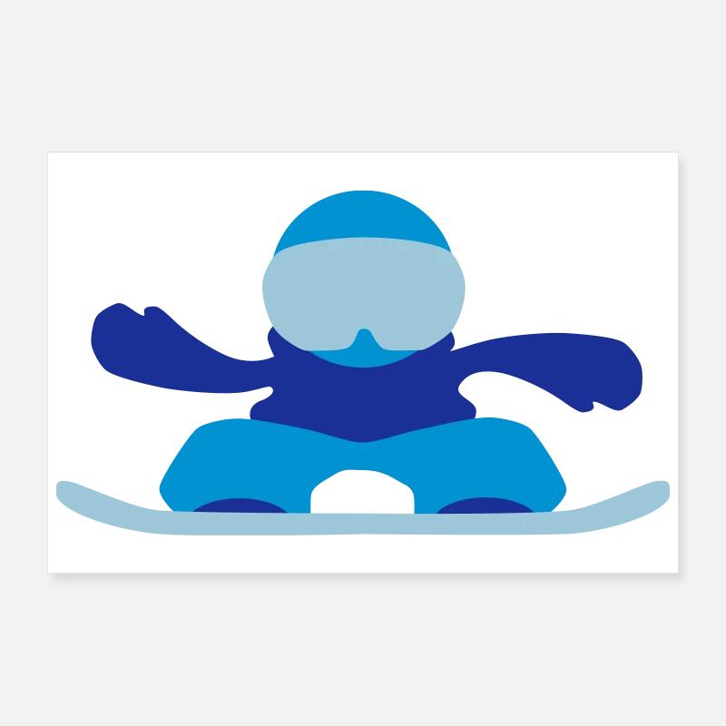 snowboardeuse Poster 60 x 40 cm