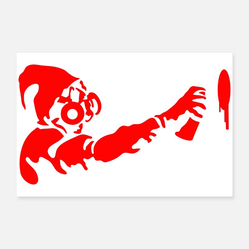 Pochoir Graffiti Poster 60 x 40 cm