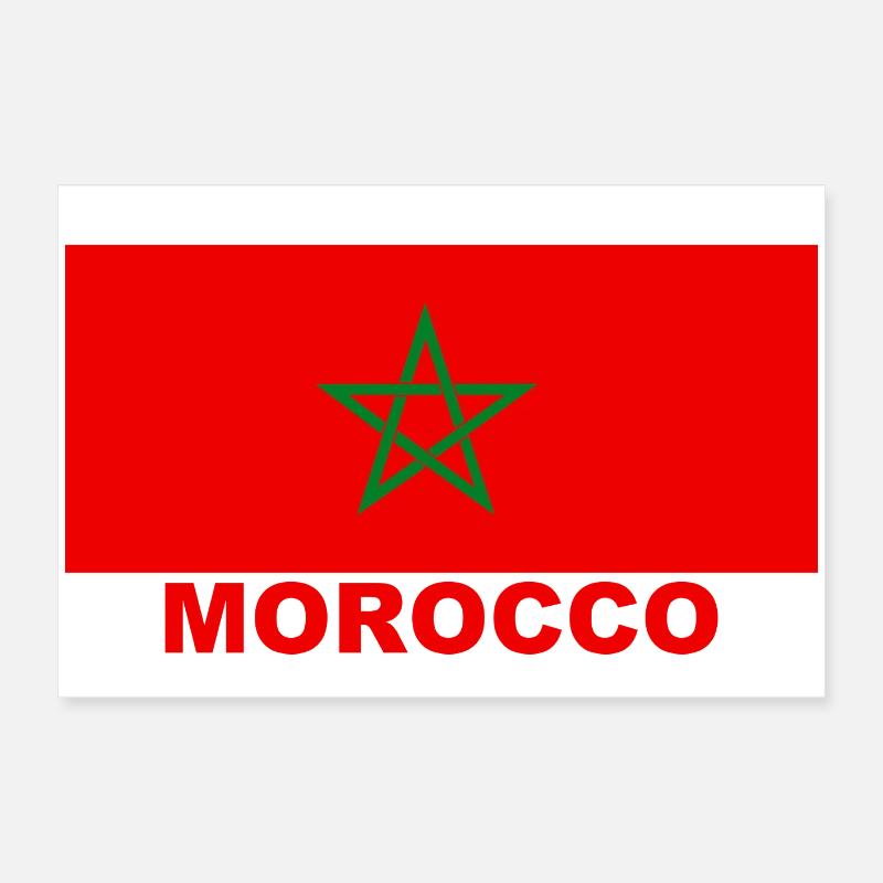 Maillot du Maroc Poster 60 x 40 cm