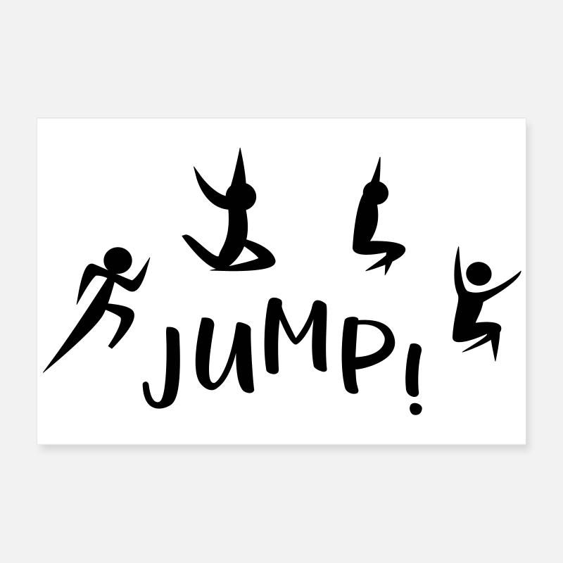 Saut en longueur Poster 60 x 40 cm