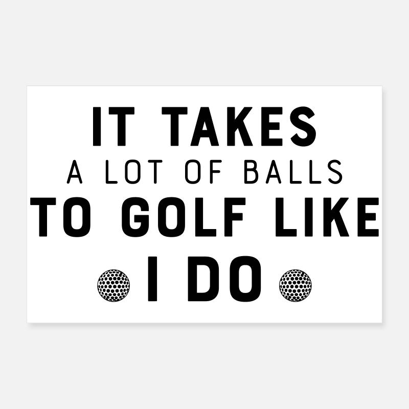 Style de vie golf Poster 60 x 40 cm