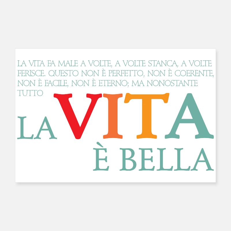 La vita e bella Poster 24" x 16" (60x40 cm)