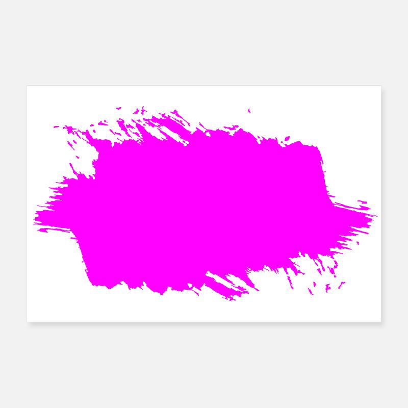 Éclaboussure de Klecks | Zone frangée | un vectorgraphique Poster 60 x 40 cm