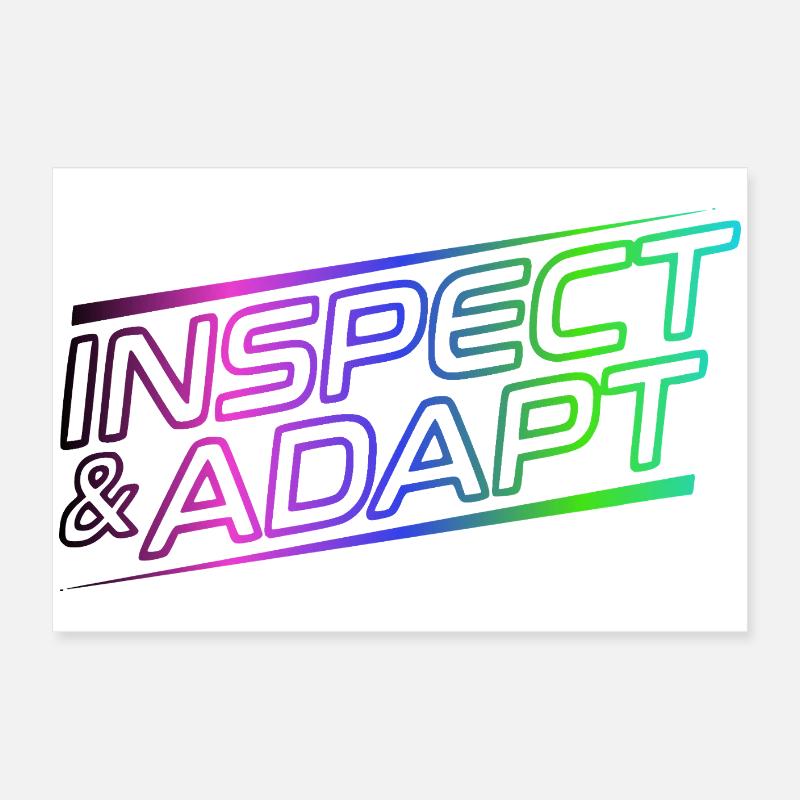 Inspecter & Adapter, Agile Coach Scrum Mug Poster 60 x 40 cm