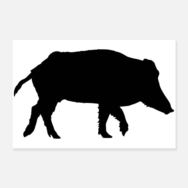 Wildschwein Poster 60x40 cm