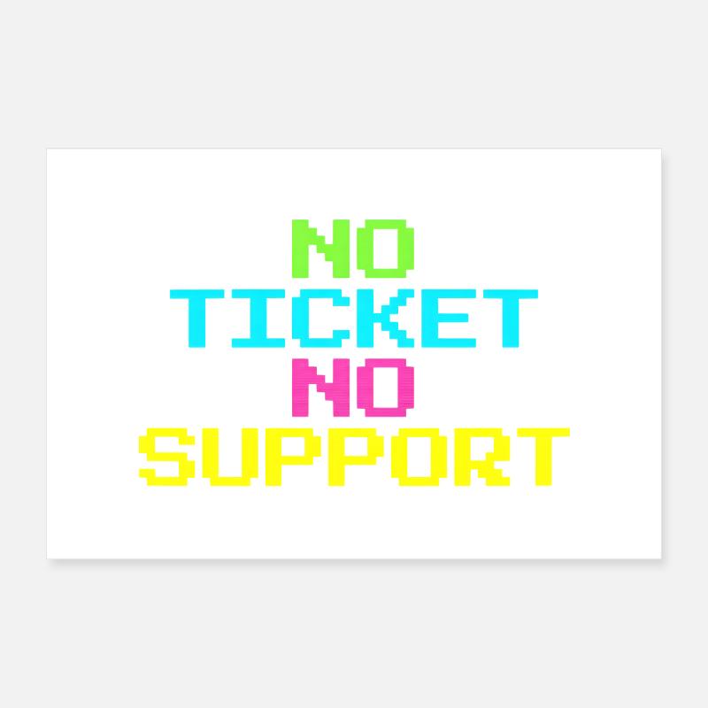 Systemadministrator Support Technischer Support Poster 60x40 cm