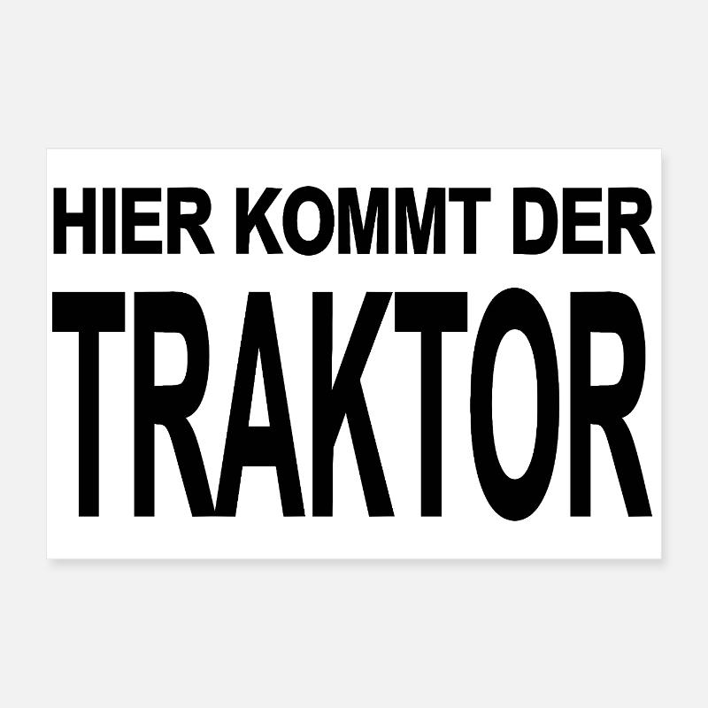 Traktor Poster 60x40 cm