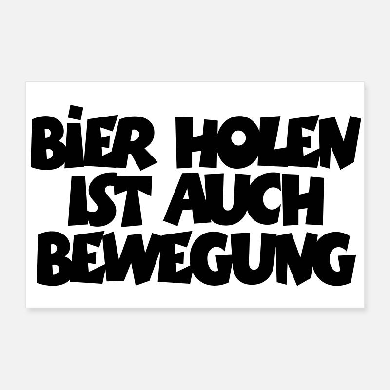 Faites bière est également un mouvement Poster 60 x 40 cm