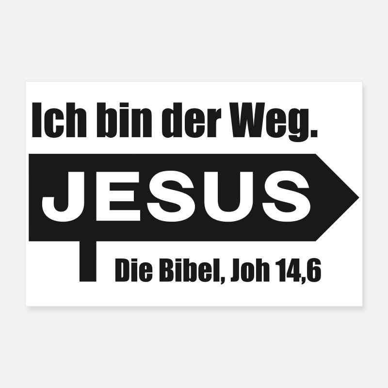 Jesus_Ich-bin-der-Weg Poster 60x40 cm