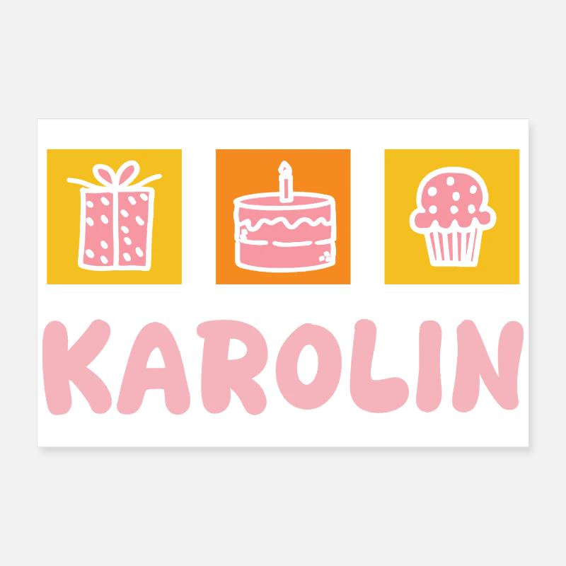 Karolin als Vorname Poster 60x40 cm