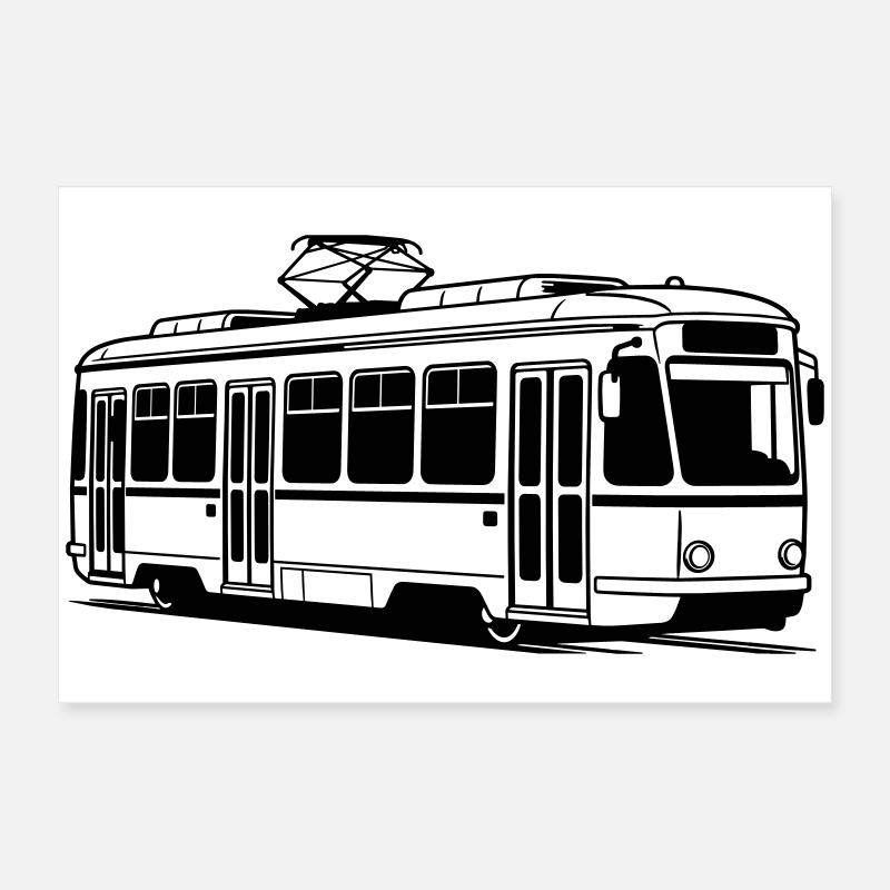 Tram Poster 24" x 16" (60x40 cm)