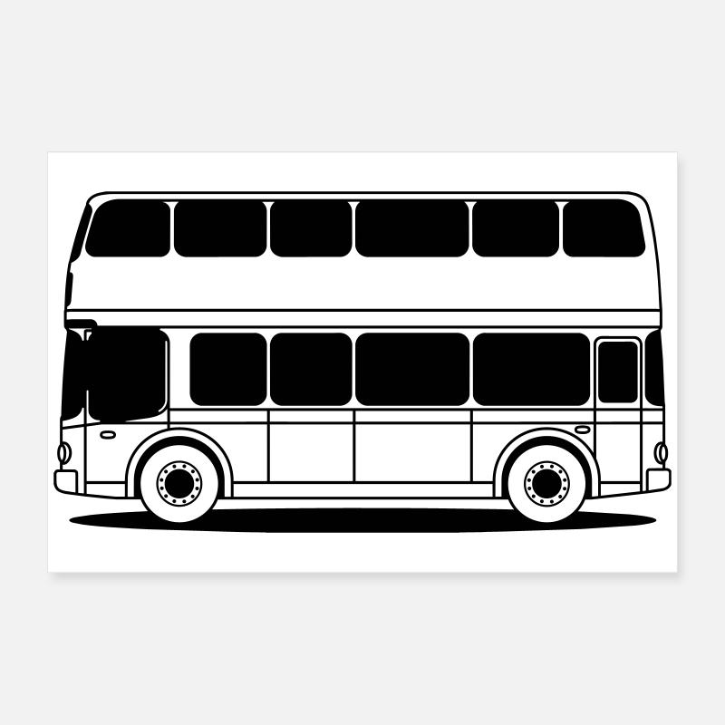 Doppeldeckerbus Poster 60x40 cm