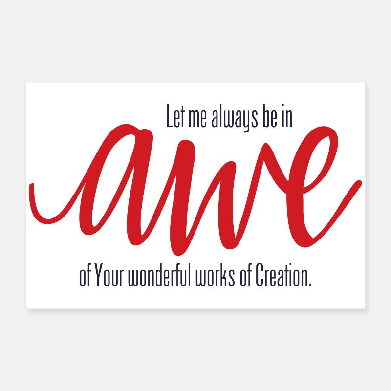 Crainte Poster 60 x 40 cm
