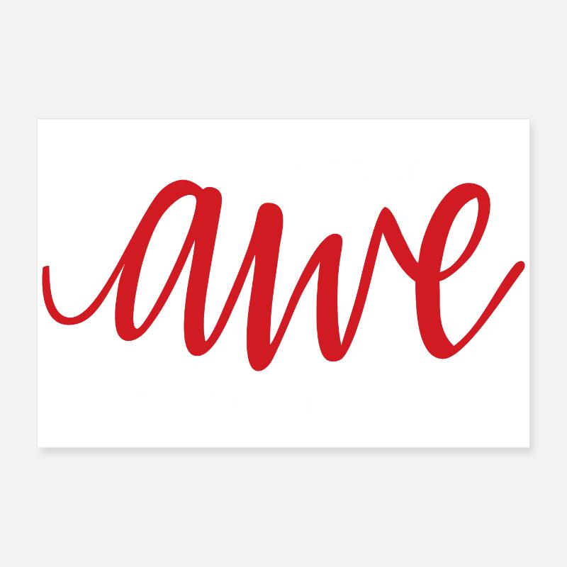Awe (dark) Poster 24" x 16" (60x40 cm)