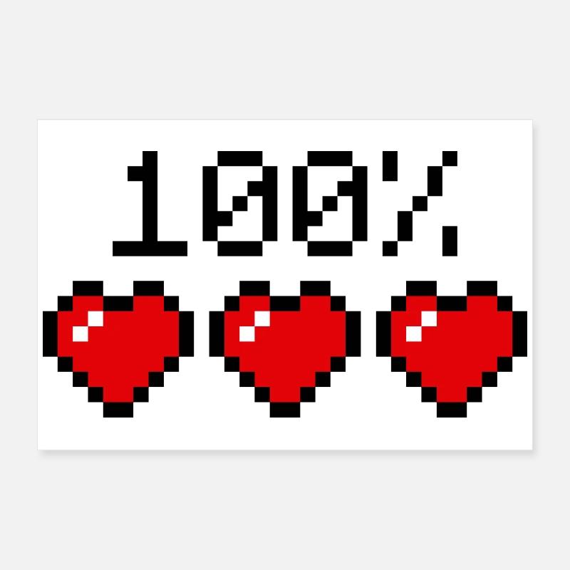 Hundertprozent Statement Partner oder Sportler Poster 60x40 cm