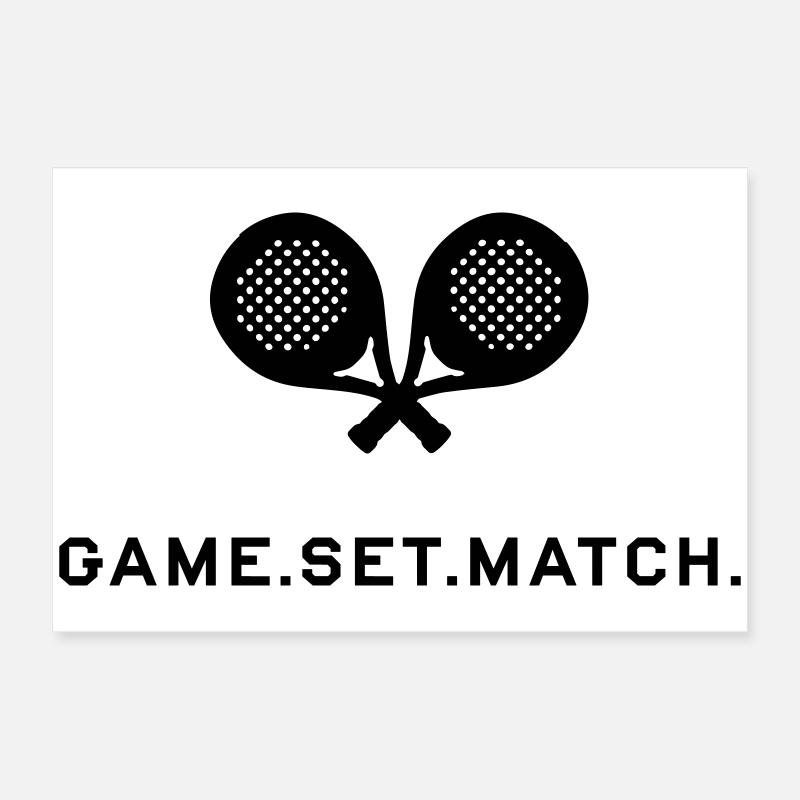 Game Set Match Padel Poster 24" x 16" (60x40 cm)
