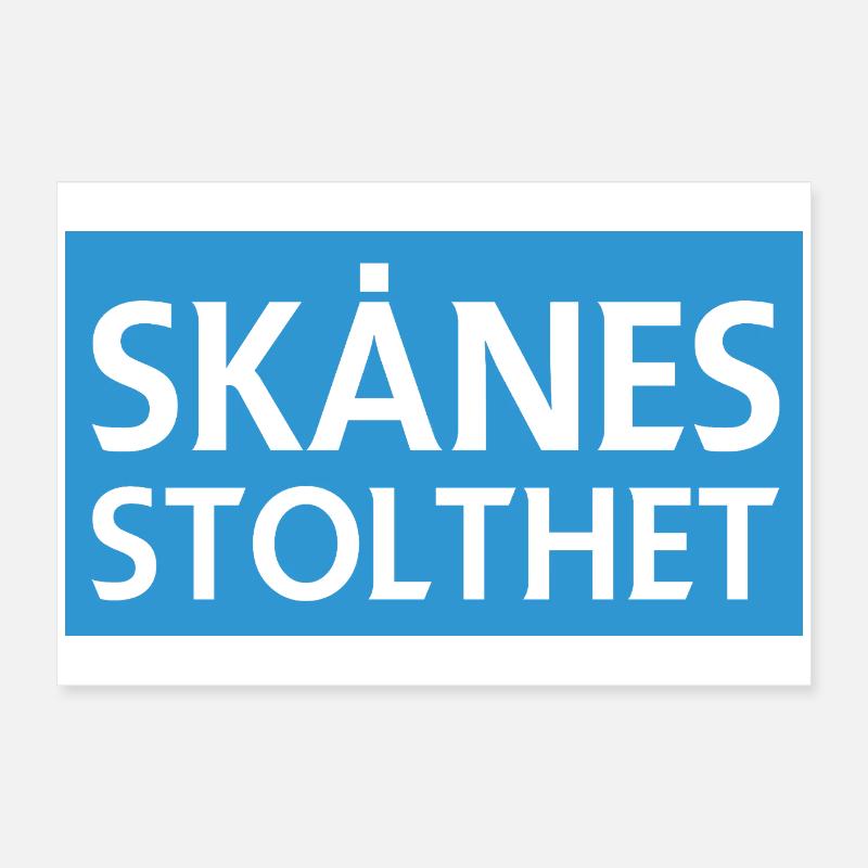 Skånes Pride Design Poster 60 x 40 cm