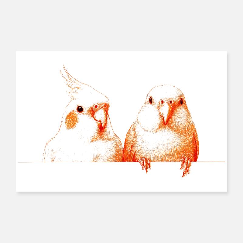 Birdies Poster 24" x 16" (60x40 cm)