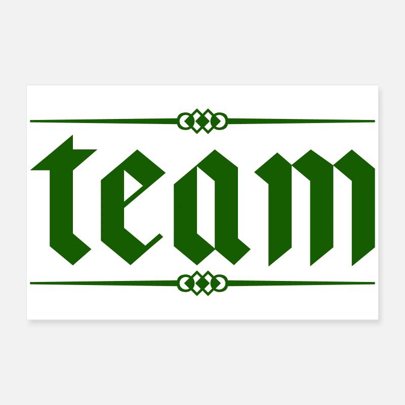 team Poster 60x40 cm