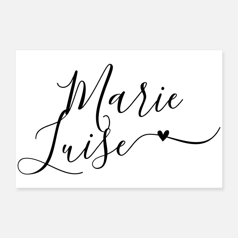 Marie-Luise Last name First name Decorative Poster 24" x 16" (60x40 cm)