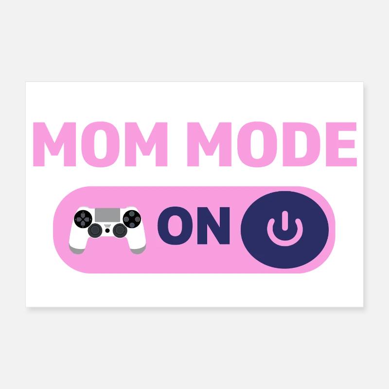 Mode maman activé – Strong Mom Life Design Poster 60 x 40 cm
