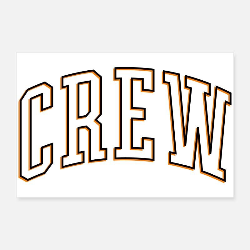 Crew Outline Poster 60x40 cm