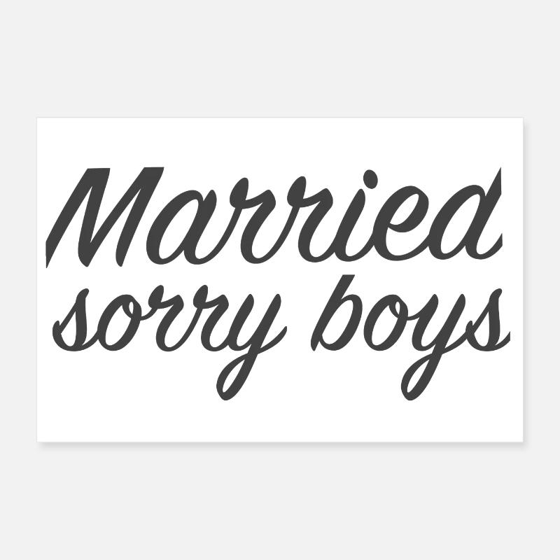 married Poster 24" x 16" (60x40 cm)