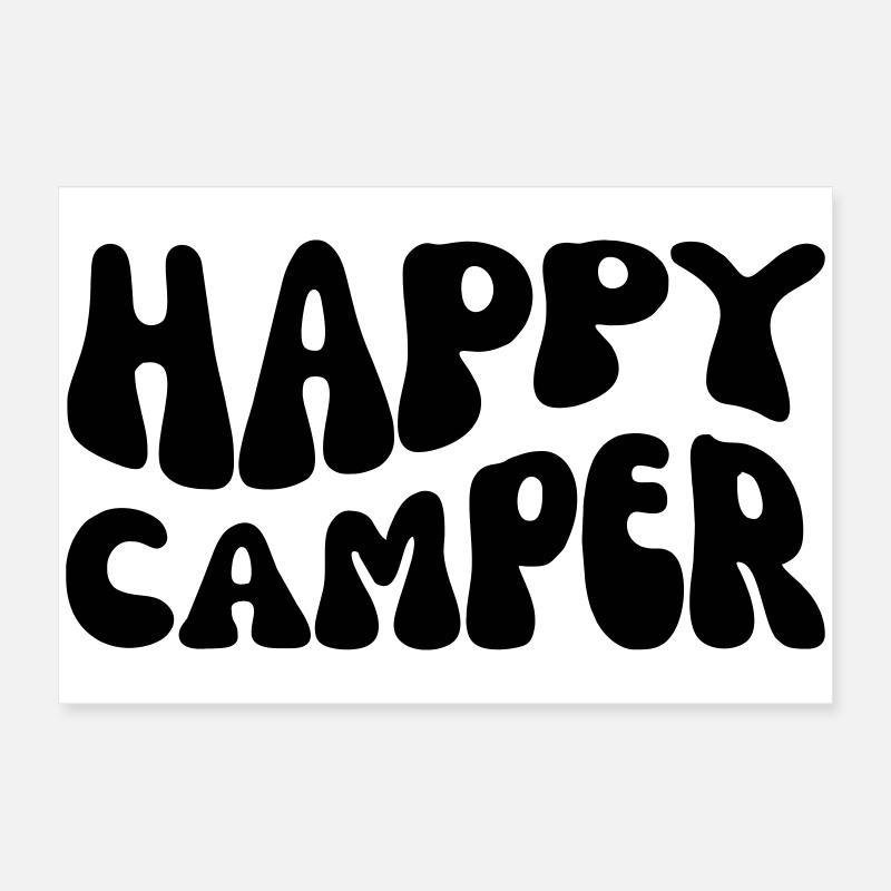 Happy Camper Poster 24" x 16" (60x40 cm)