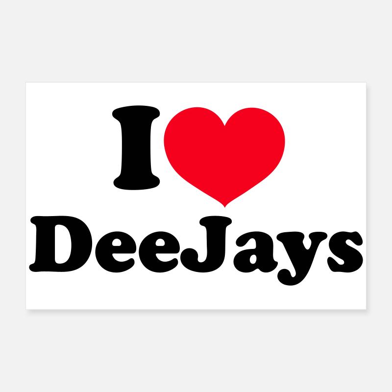 J’adore les DeeJays Poster 60 x 40 cm