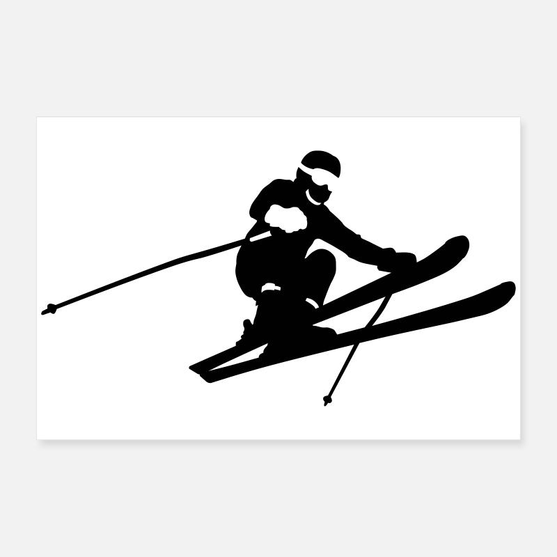 Alpin Ski Poster 60x40 cm